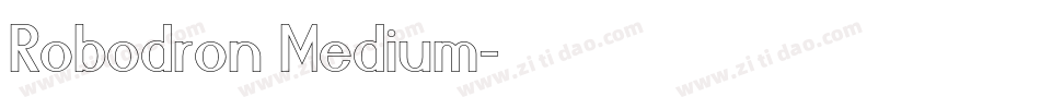 Robodron Medium字体转换